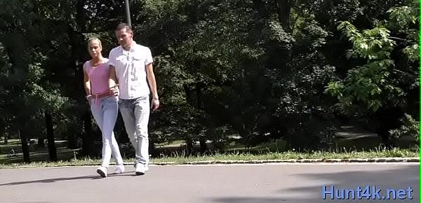 Nasty sweetheart cums on camera